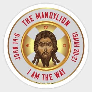 Mandylion Icon -white Sticker